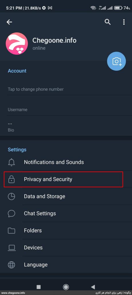 How to activate Telegram's two-step verification