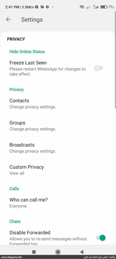 How to hide being online in WhatsApp GB