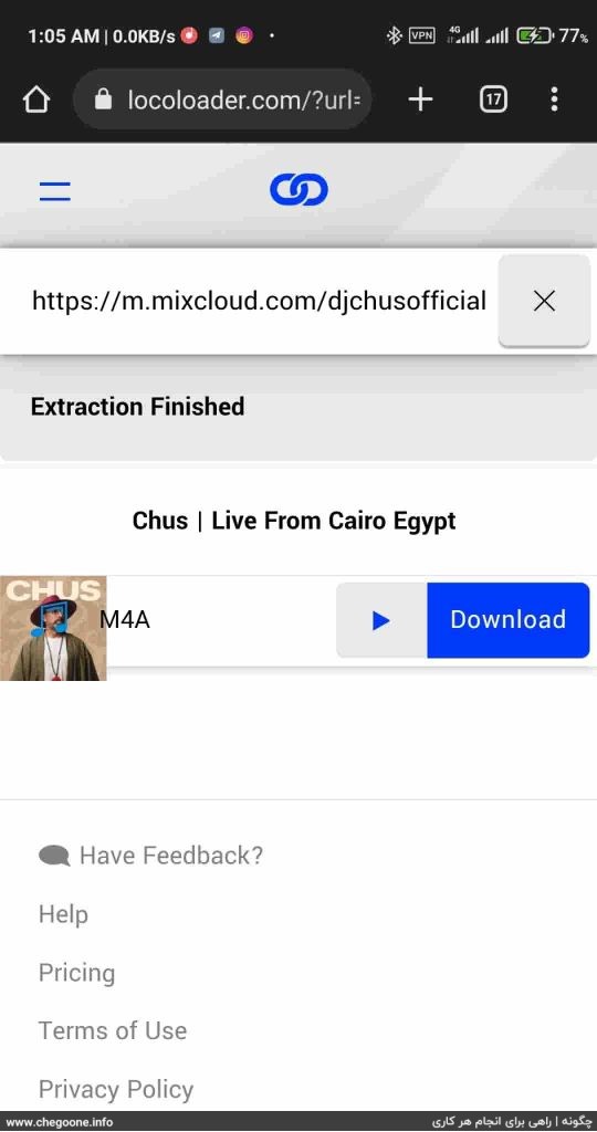 چگونه از Mixcloud (میکس کلود) دانلود کنیم