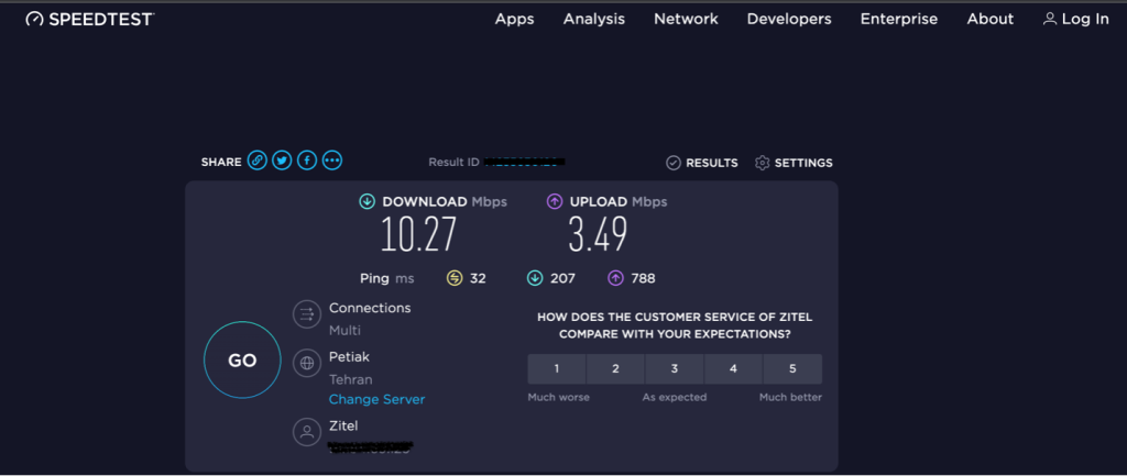 Teaching internet speed test on phone and computer