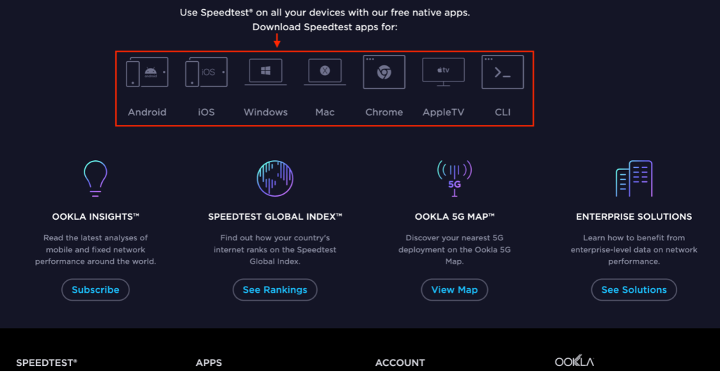 Teaching internet speed test on phone and computer