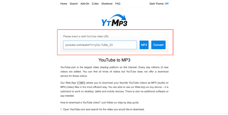 آموزش دانلود آهنگ از یوتیوب با فرمت mp3