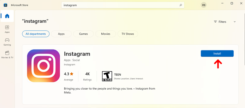 How to install Instagram on computer