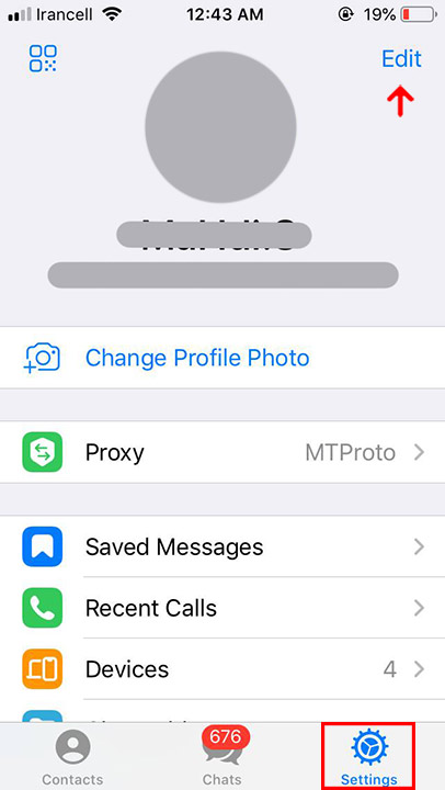 How to have two accounts in iPhone Telegram